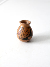 vintage southwestern pottery mini vase