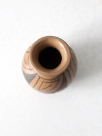 vintage southwestern pottery mini vase
