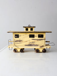 vintage train caboose bird house
