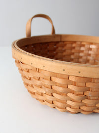 vintage handwoven wood splint basket