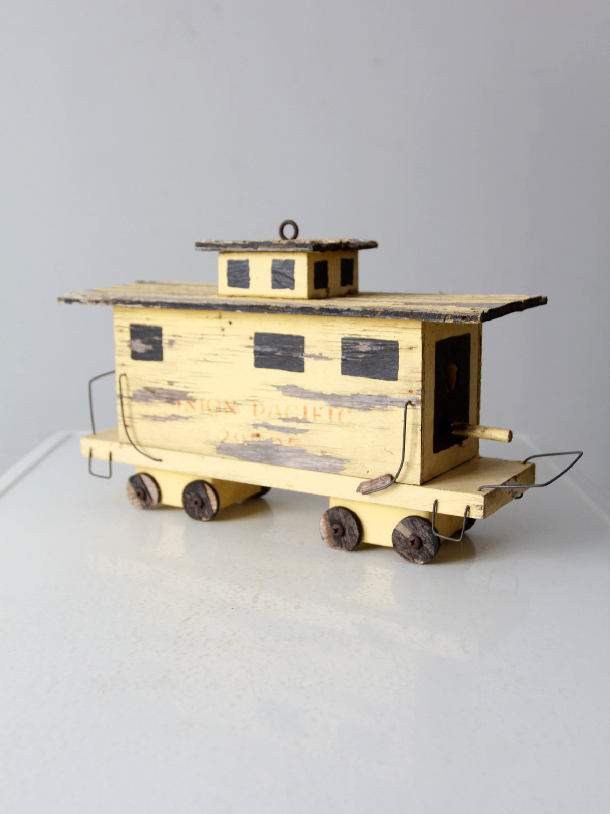 vintage train caboose bird house