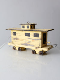 vintage train caboose bird house