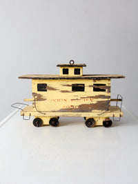 vintage train caboose bird house