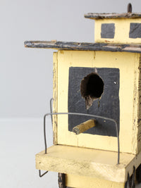vintage train caboose bird house
