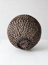 vintage Brutalist welded metal sphere sculpture