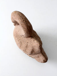 vintage brutalist swan sculpture