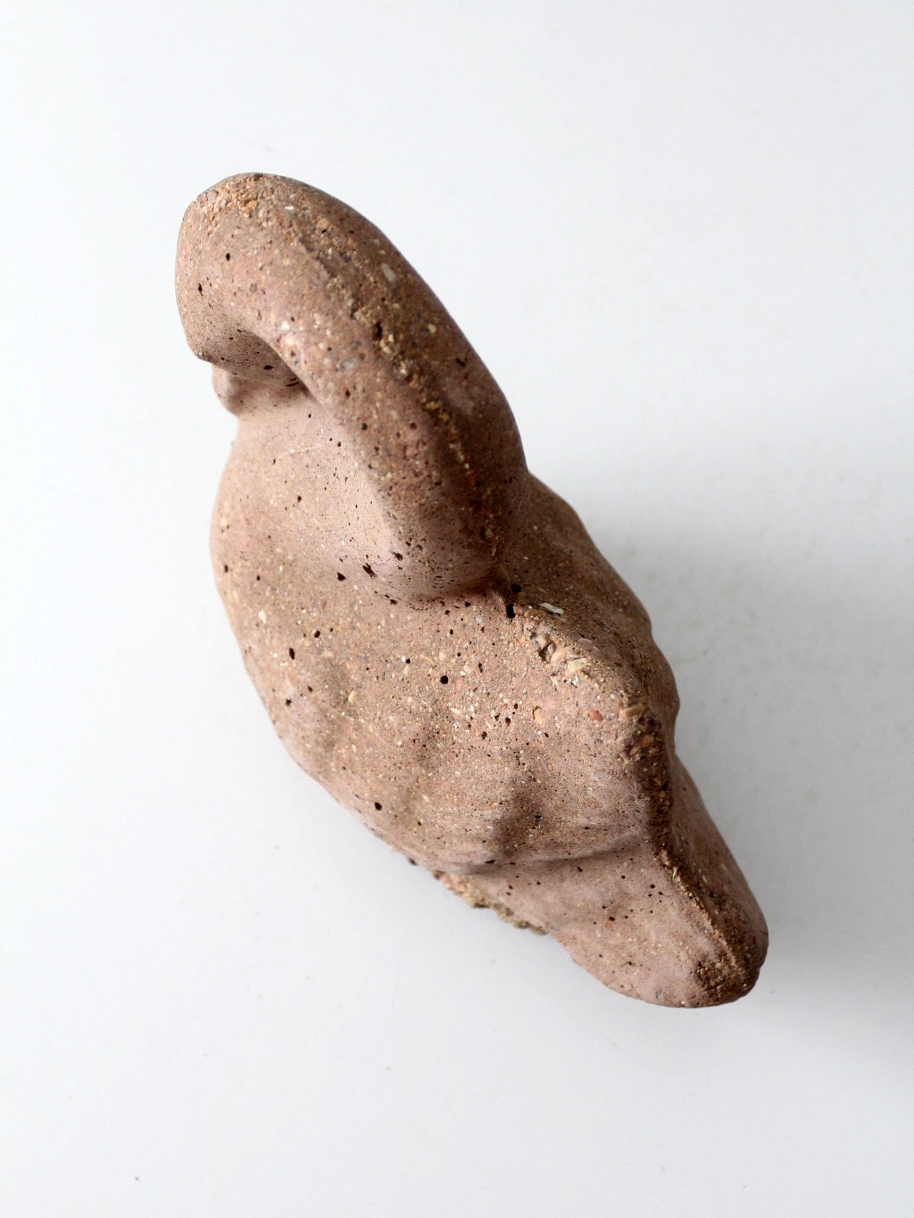 vintage brutalist swan sculpture