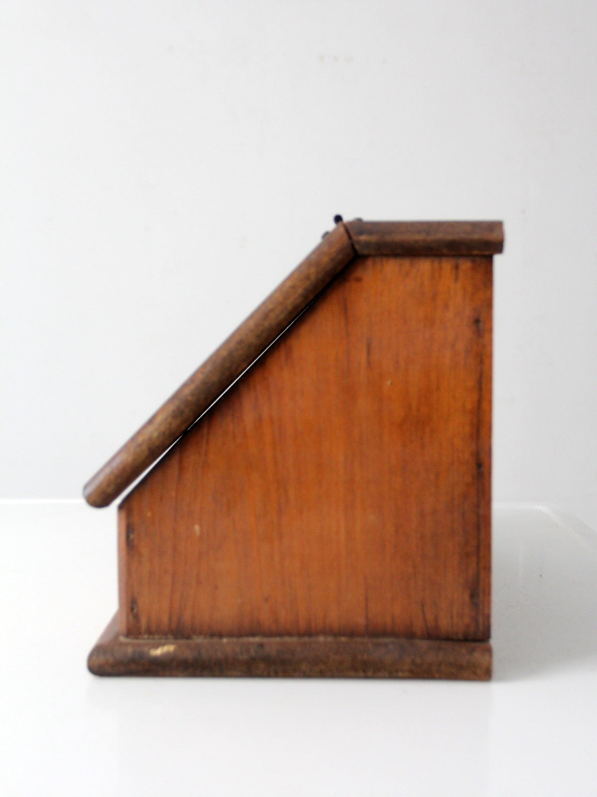 vintage storybook folk art wood bread box