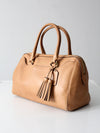 Coach Legacy leather Haley satchel in camel leather