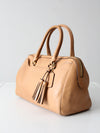 Coach Legacy leather Haley satchel in camel leather