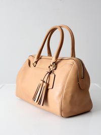 Coach Legacy leather Haley satchel in camel leather