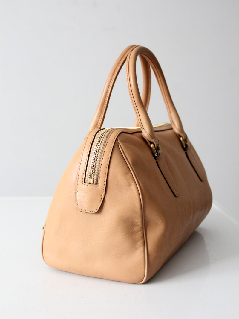 Coach Legacy leather Haley satchel in camel leather