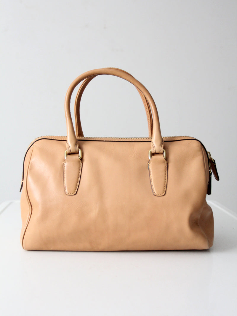 Coach Legacy leather Haley satchel in camel leather