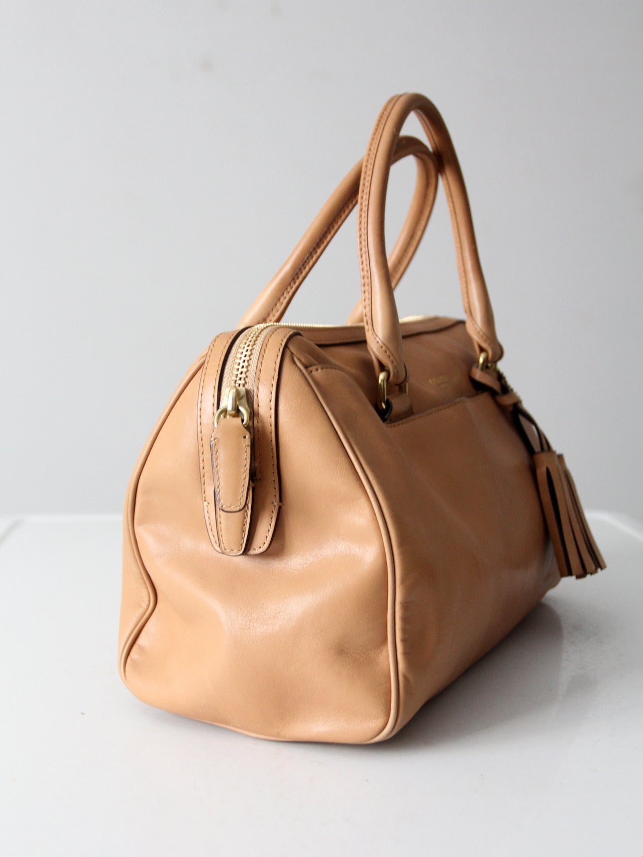Coach Legacy leather Haley satchel in camel leather