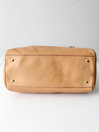 Coach Legacy leather Haley satchel in camel leather