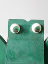 vintage handmade wooden frog