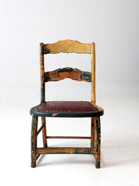 antique small painted side chair