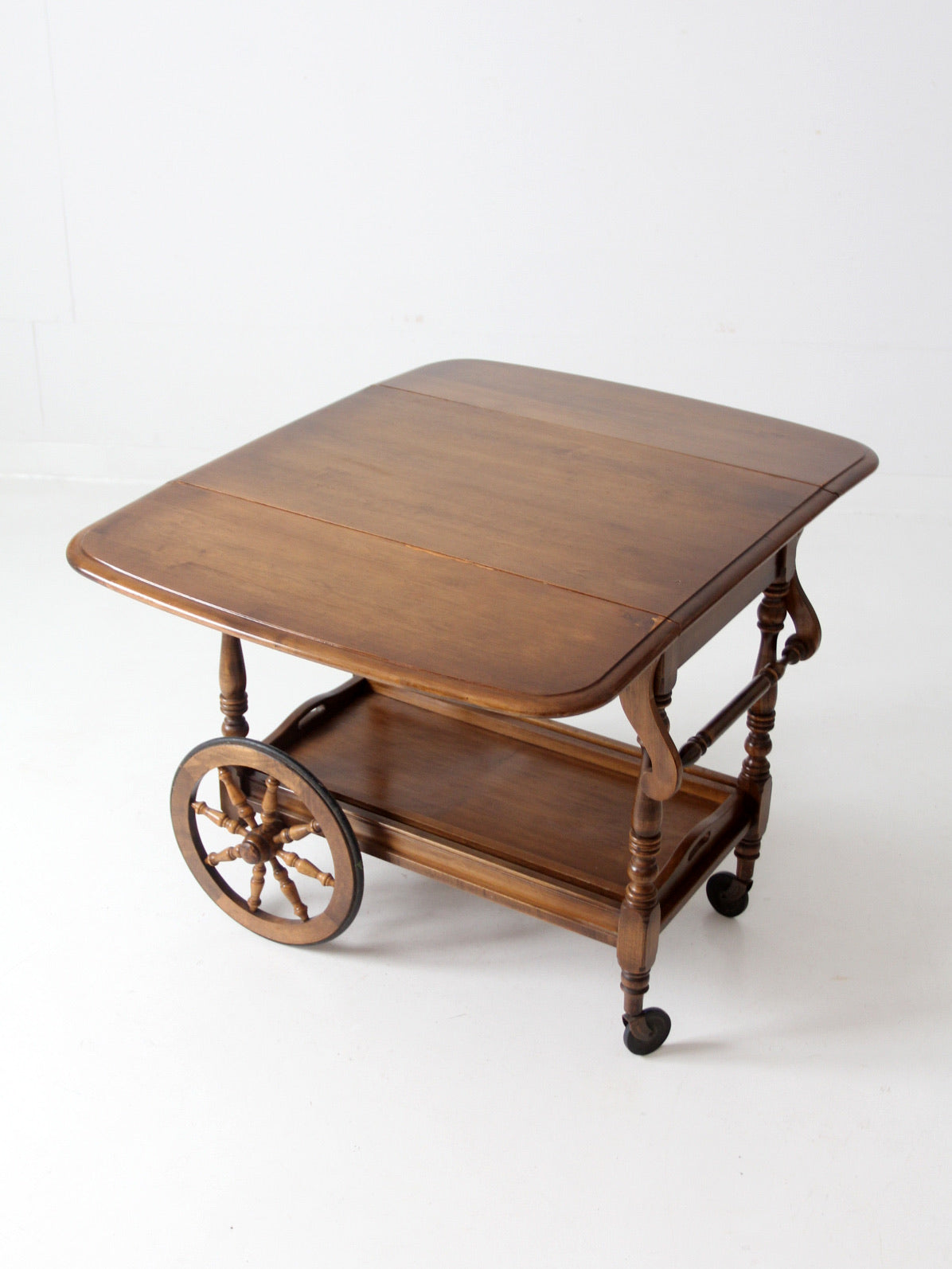 mid century Colonial tea or bar cart