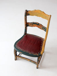 antique small painted side chair