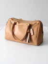 Coach Legacy leather Haley satchel in camel leather