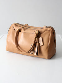 Coach Legacy leather Haley satchel in camel leather
