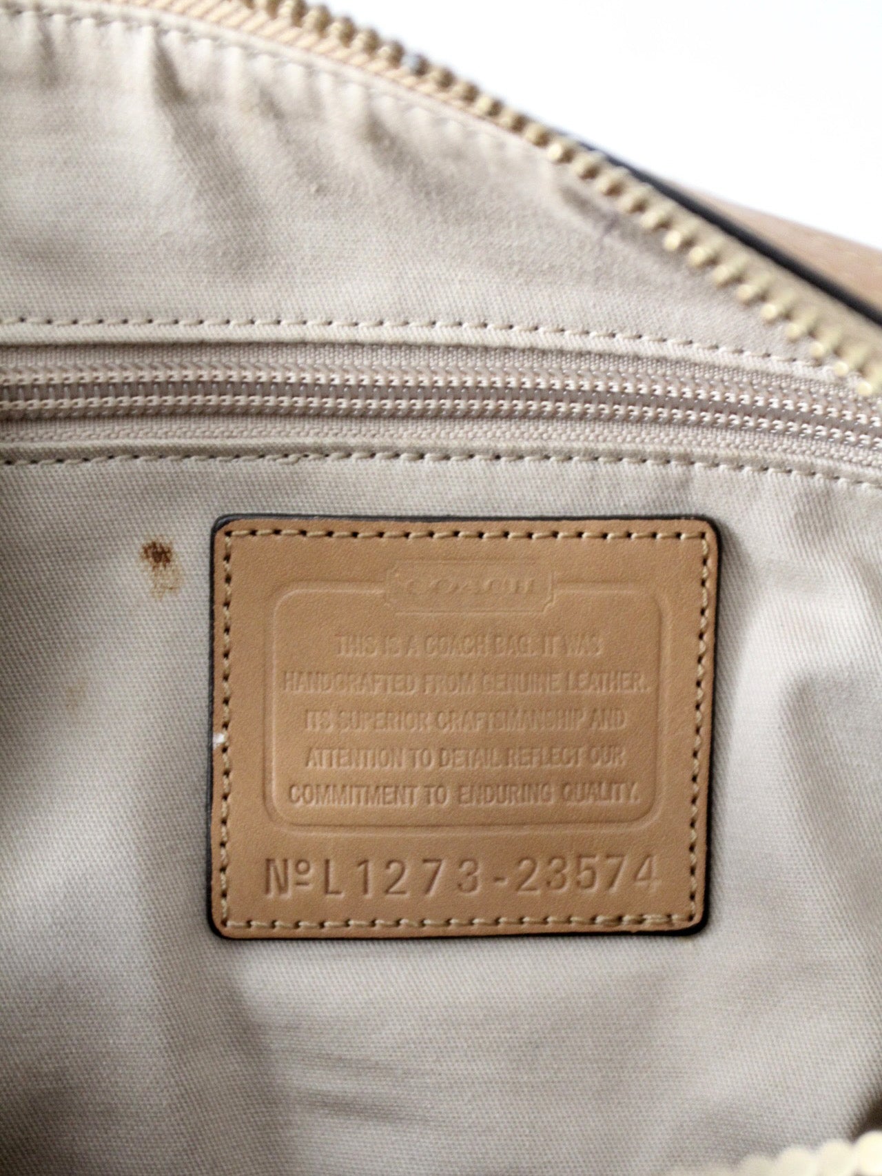 Coach Legacy leather Haley satchel in camel leather