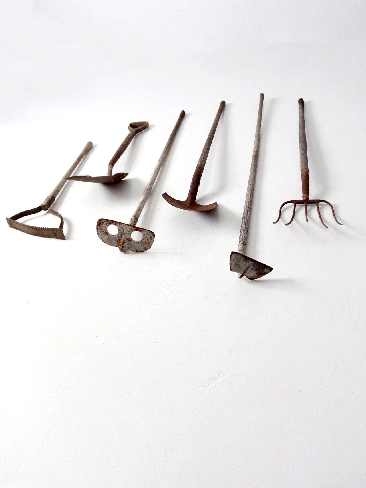 early 20th century primitive garden tool collection