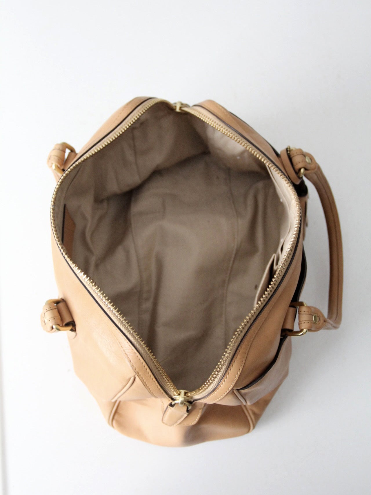 Coach Legacy leather Haley satchel in camel leather