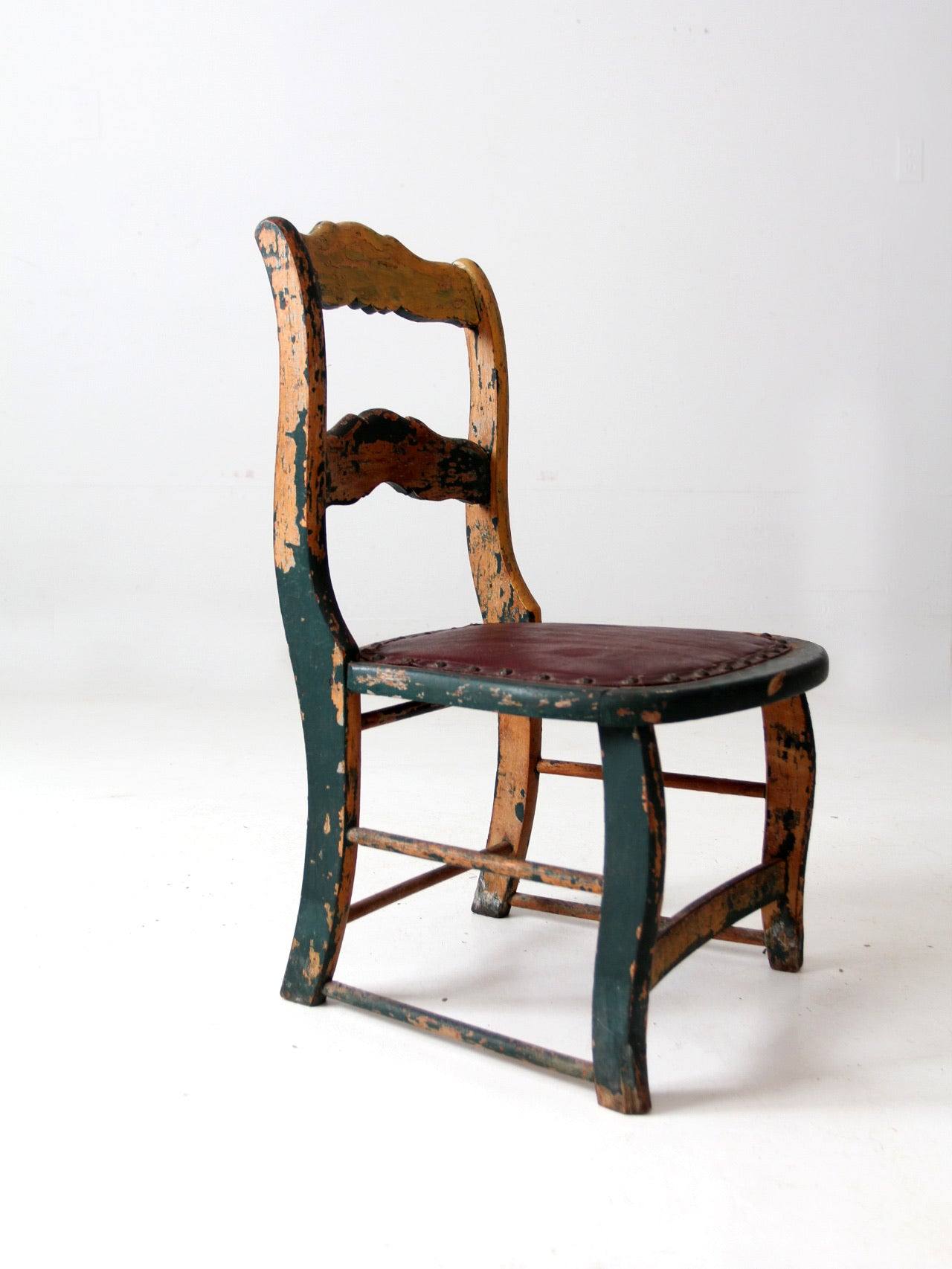 antique small painted side chair