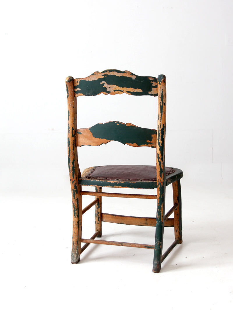 antique small painted side chair