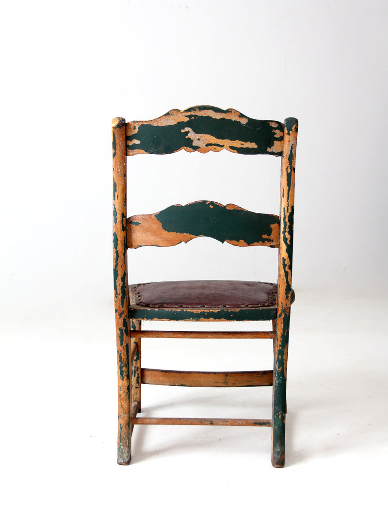 antique small painted side chair