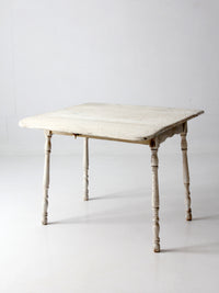 antique white painted drop leaf farmhouse table