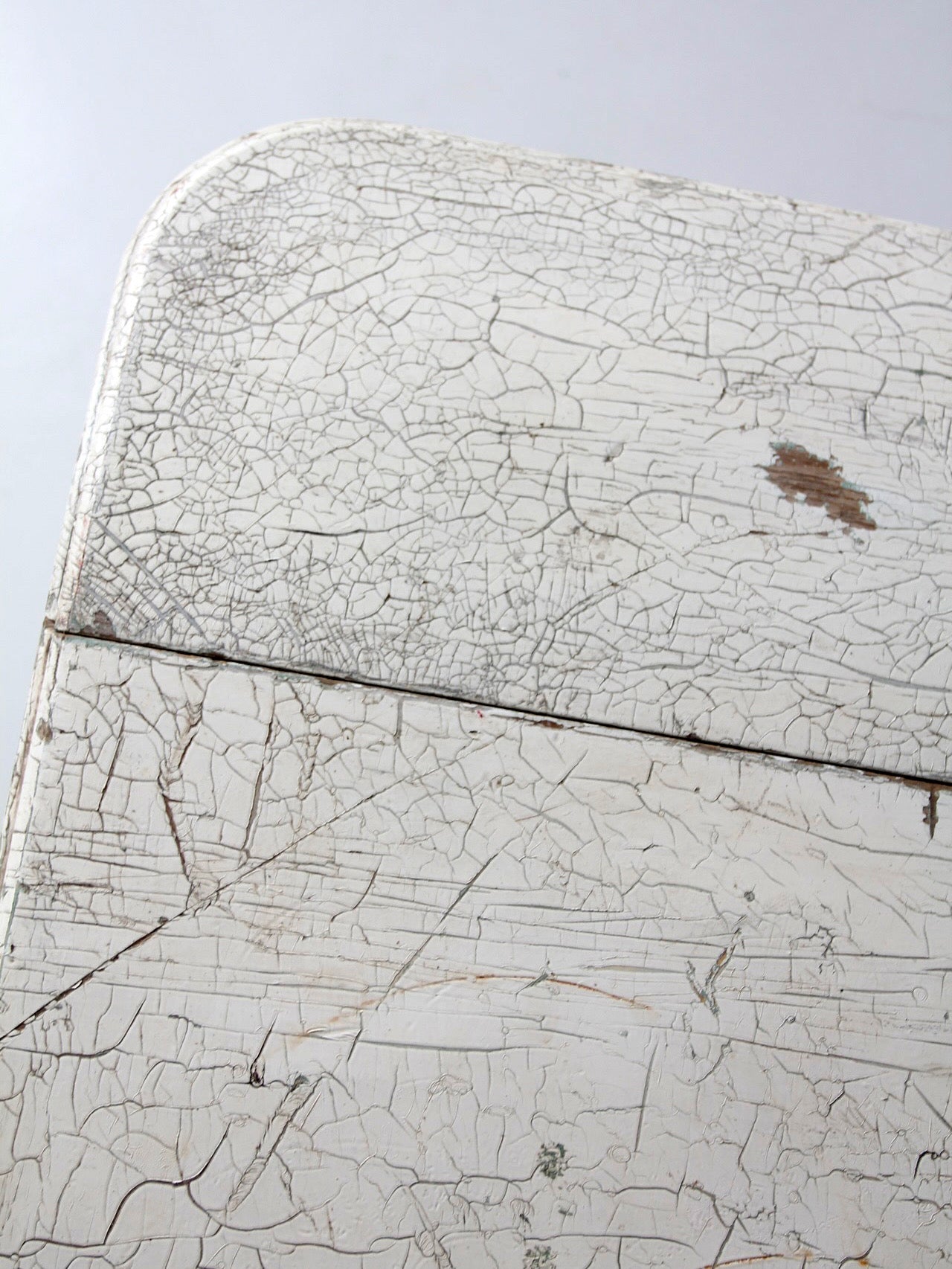 antique white painted drop leaf farmhouse table