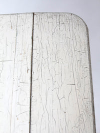 antique white painted drop leaf farmhouse table