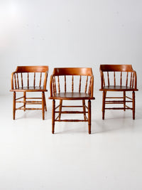 antique wood captain’s chairs | set of 3