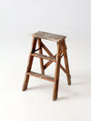 vintage wood step ladder