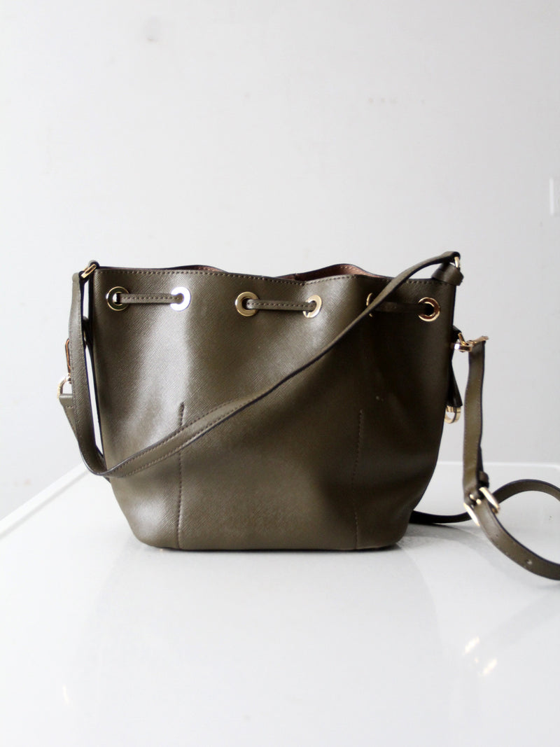 Michael Kors Greenwich leather bucket bag