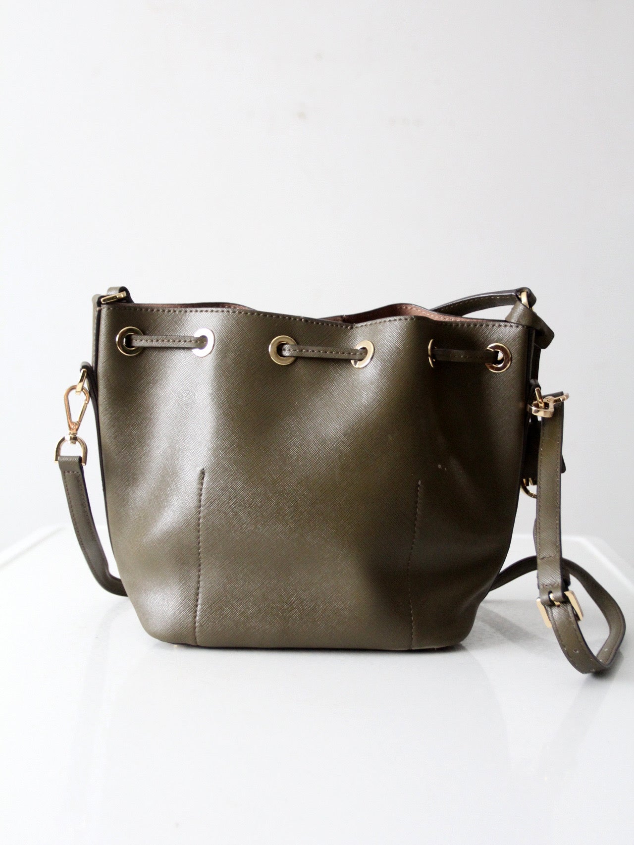 Michael Kors Greenwich leather bucket bag