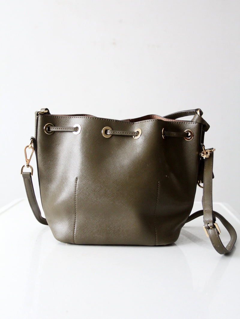 Michael Kors Greenwich leather bucket bag