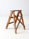 vintage wood step ladder