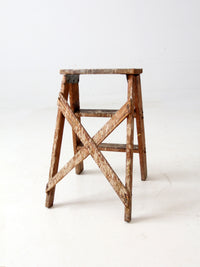 vintage wood step ladder