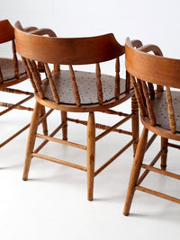 antique wood captain’s chairs | set of 3