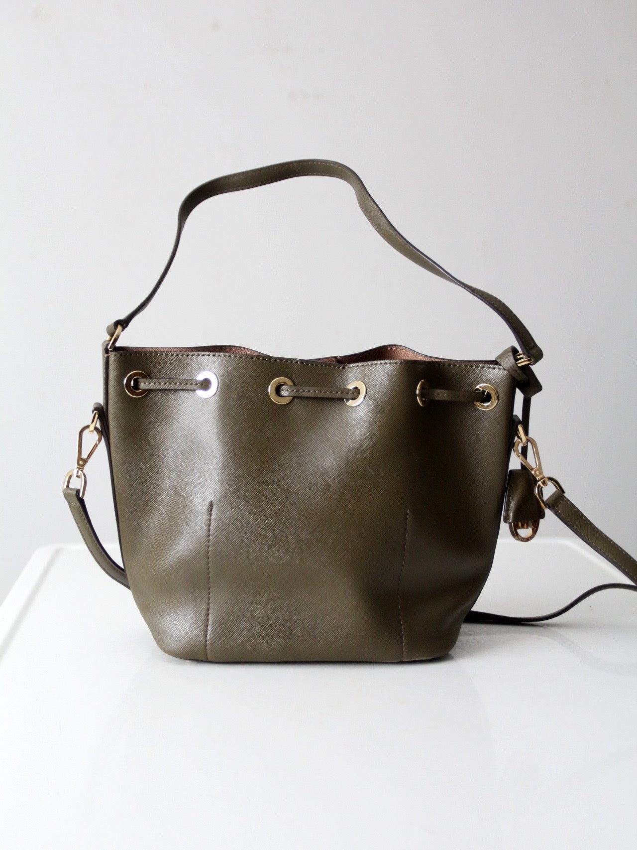 Michael Kors Greenwich leather bucket bag