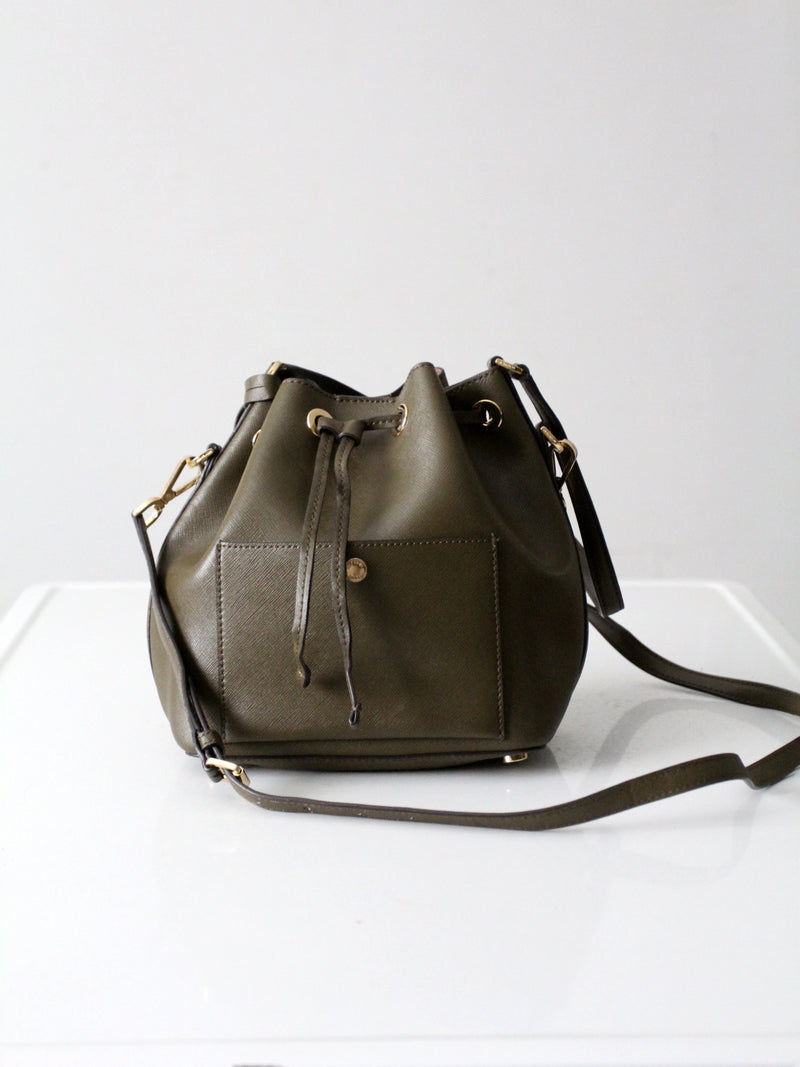 Michael Kors Greenwich leather bucket bag