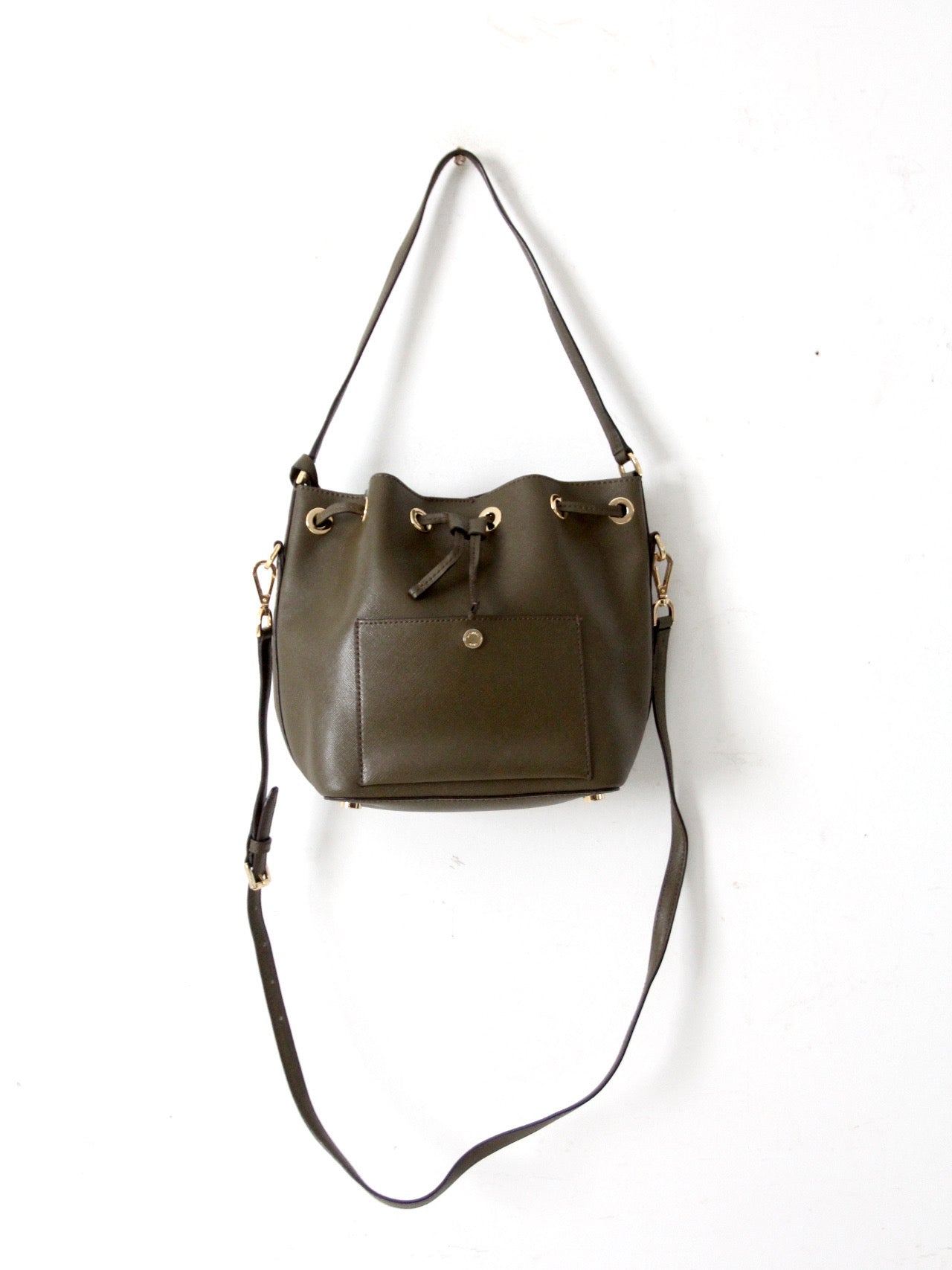 Michael Kors Greenwich leather bucket bag