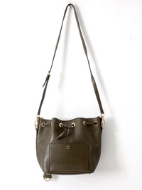 Michael Kors Greenwich leather bucket bag