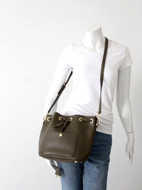 Michael Kors Greenwich leather bucket bag