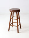 vintage wooden bar stool