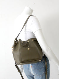 Michael Kors Greenwich leather bucket bag