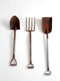 vintage garden tool set